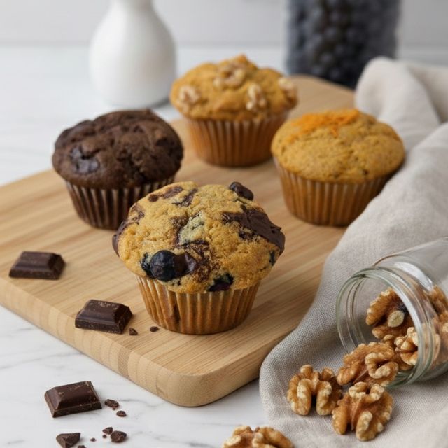 Muffins integrales variados