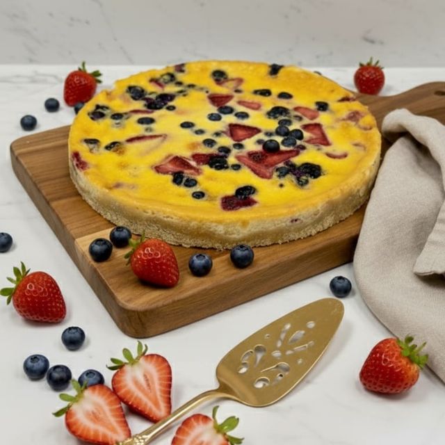 Tarta de frutas con berries
